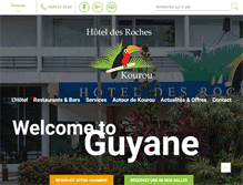 Tablet Screenshot of hoteldesroches.com